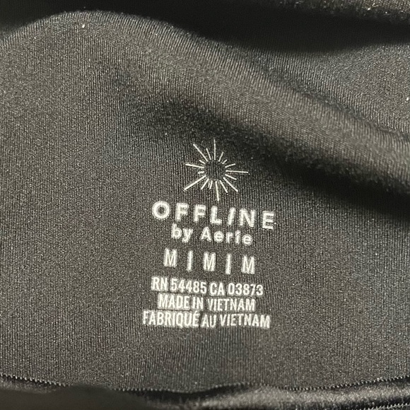 OFFLINE By Aerie Hi-Rise Cross-over Flare Leggings - Black - Size M - Picture 5 of 9